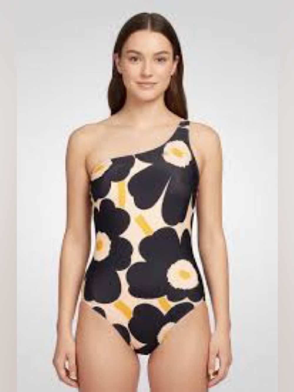 NWT Adidas x Marimekko Women Floral Print One Piece Swimwear, Multicolor Large